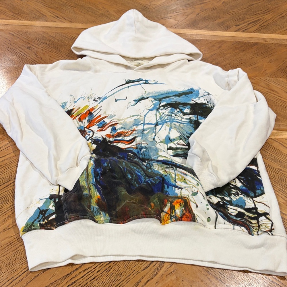 Denim & Supply Ralph Lauren Womens L Chief Sweatshirt Native American BF Hoodie - Picture 13 of 13